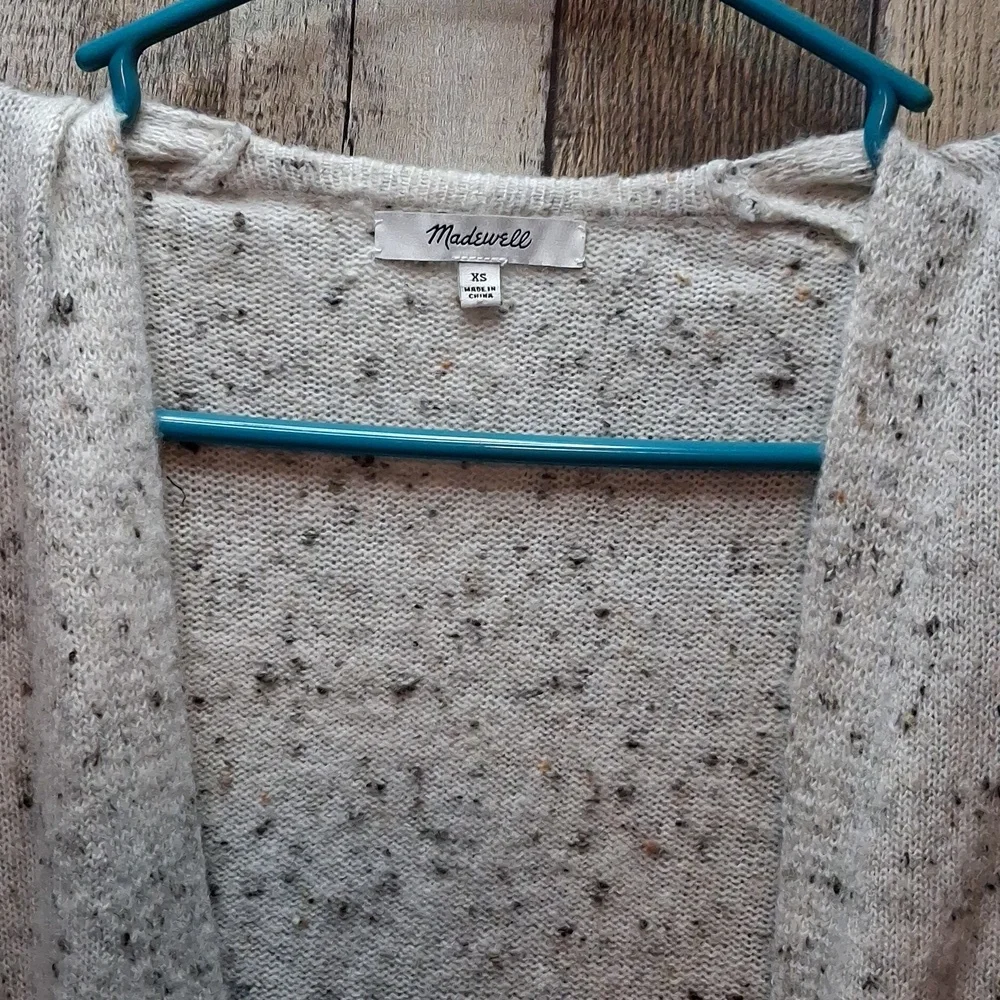 Women's Longer Madewell Sweater Wool Blend Size XS  Cardigan